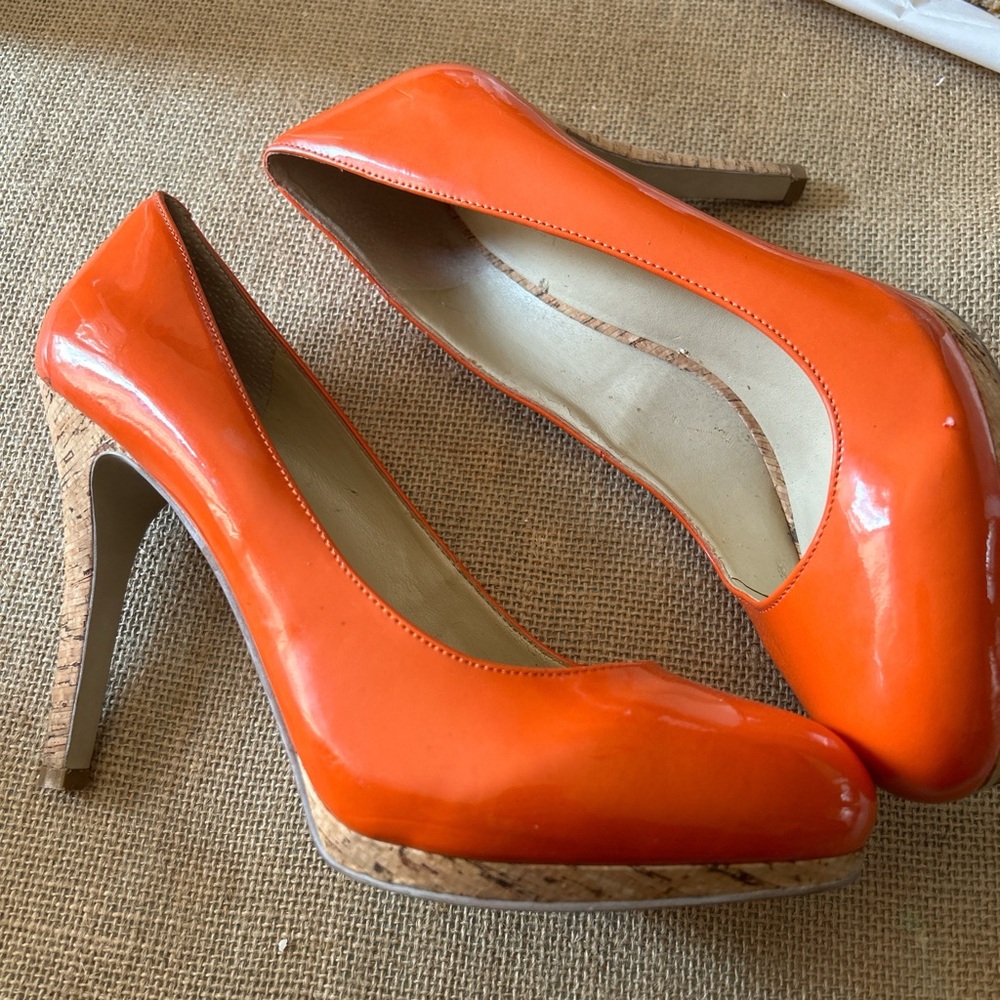 nine west cork heel